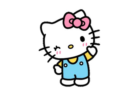 wave bye gif|hello kitty waving bye gif.